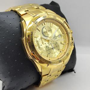 Casio Edifice EFR-539FG-7AV Chronograph Full Gold Plated Quartz Men's Watch
