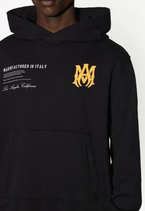 Amiri Men's Black Military Specs Stencil Hoodie