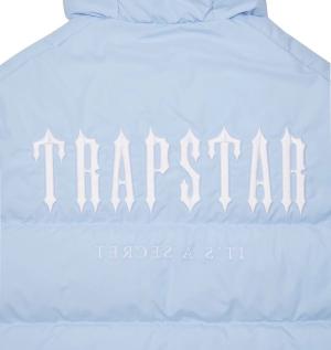 Trapstar Decoded Hooded Puffer Jacket 2.0 - Ice Blue