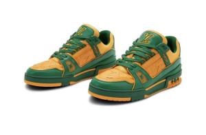 Green Orange Monogram Trainer