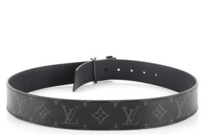 LOUIS VUITTON INITIALES  REVERSIBLE BELT MONOGRAM ECLIPSE 