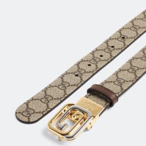 GUCCI  Squared Interlocking G Reversible Belt