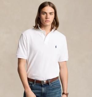 Polo Ralph Lauren Men white Custom Fit Mesh Polo