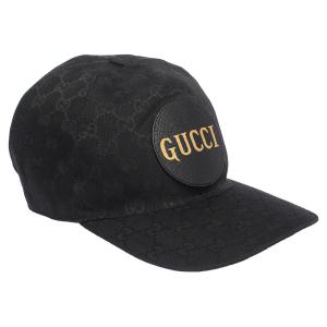 Gucci Gucci Black GG Canvas Baseball Cap 
