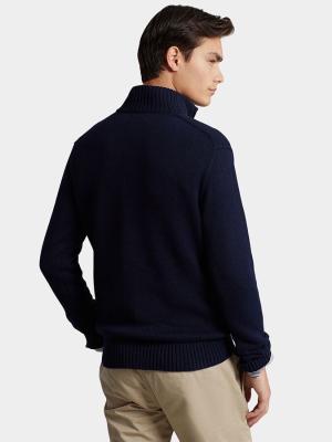 POLO RALPH LAUREN Sweater in dark blue with zip