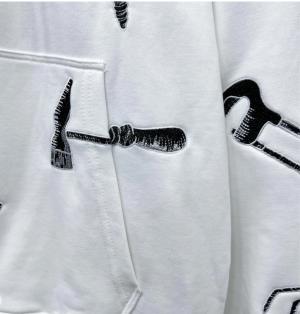Men's Plus Size Jacquard Letter Knitted Crewneck 