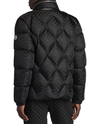 Moncler Men's Nijma Mongrammed Down Jacket in black