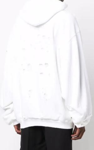 BALENCIAGA  Caps Destroyed Hoodie