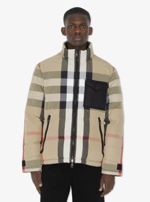 Reversible Check Puffer Jacket
