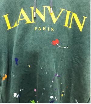 LANVIN Paint Print Hoodie
