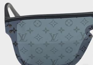  Louis Vuitton unisex Black Waimea Square Sunglasses