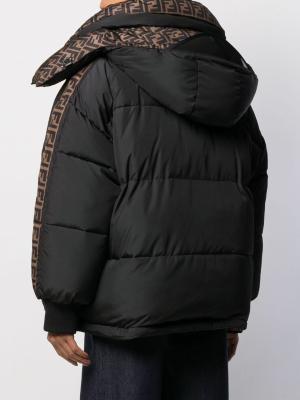 FF motif reversible padded jacket