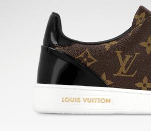Louis Vuitton Brown/Black Monogram Canvas and Leather Low Top Sneakers 