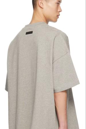 FEAR OF GOD ESSENTIALS Gray Crewneck T-Shirt