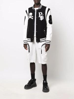 PHILIPPPLEIN COLLEGE JACKET DEER LEATHER SLEEVES PATCHES