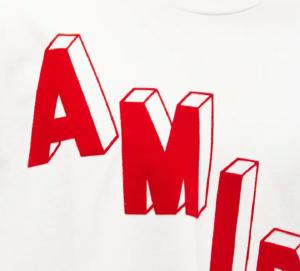 AMIRI FLOCKED HOCKEY SKATER T-SHIRT