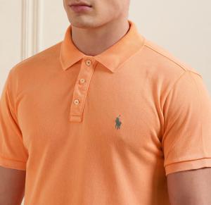 Polo Ralph Lauren Men orange Custom Fit Mesh Polo