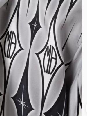 AMIRI Argyle Monogram Print Shirt in Silk