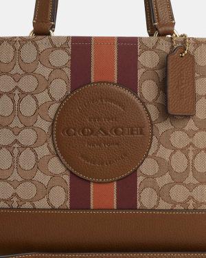COACH Dempsey Carryall Bag In Signature Jacquard With Stripe And Coach Patch
