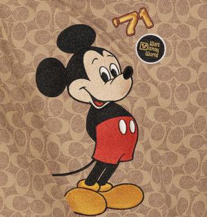 Disney X Coach Mickey Mouse Signature T Shirt In Organic Cotton