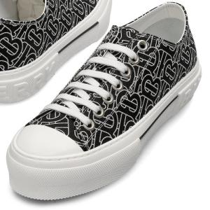 Burberry Monogram Print Cotton Low Black White