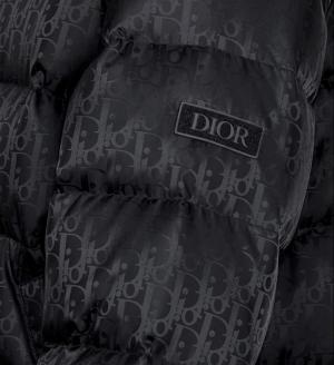 Dior Oblique Down Jacket Black Technical Jacquard Reference: 943C449A4462_C989
