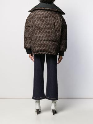 FF motif reversible padded jacket