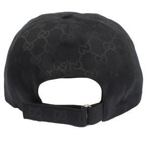 Gucci Gucci Black GG Canvas Baseball Cap 