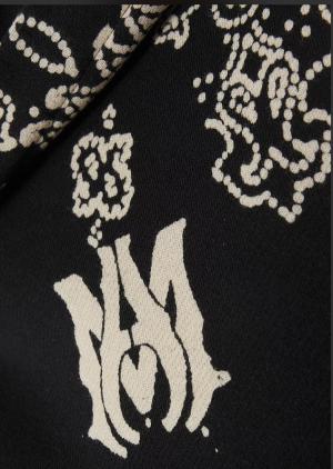 AMIRI Bandana Bleach Hoodie in Cotton Fleece