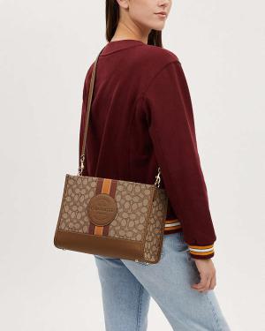 COACH Dempsey Carryall Bag In Signature Jacquard With Stripe And Coach Patch