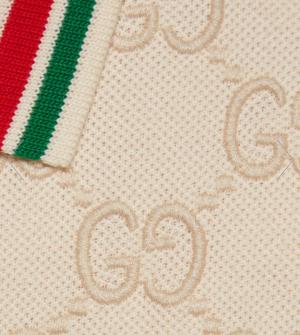 COTTON PIQUET POLO WITH GG