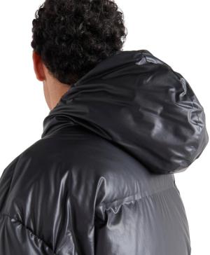 Light Re-Nylon hooded puffer jacket