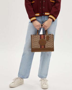COACH Dempsey Carryall Bag In Signature Jacquard With Stripe And Coach Patch
